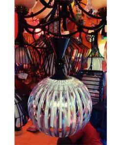 Crystal ball pendant light
