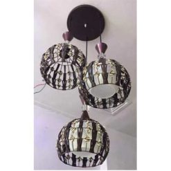 Curved ball pendant light