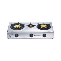 Century Stainless Steel Gas Cooker 3 Burners