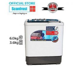 scanfrost 6kg Semi-Automatic Washing Machine - SFSATT6M