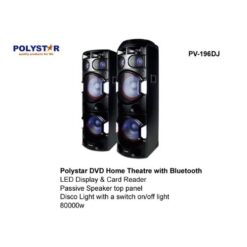 Polystar 80000W Xbass Dvd Home Theatre With Bluetooth PV-98DJ
