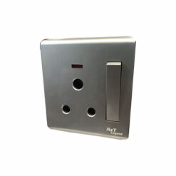AzT Legend 15A Socket Switch Single (Silver)