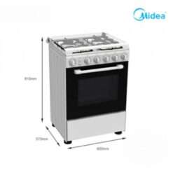 Midea Cooker 60*60 4 gas burners stainless steel 24mg4g058