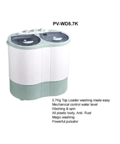 Polystar 5.7kg Twin Tub Washing Machine Pv-wd5.7k