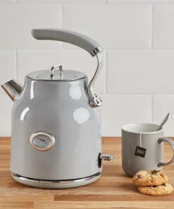 Dunelm Retro 1.7L 3KW Grey Kettle