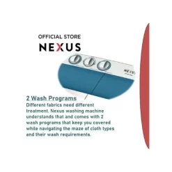 Nexus Nx-wm-75sa Twin Tub Washing Machine - 7.5kg