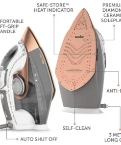 Alternative view of Breville Diamond Ceramic Steam Iron- 3100 W