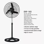 DuraVolt 18 inches Standing fan DSF-183