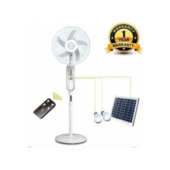 DuraVolt 16 inches DRF 2916L Solar Rechargeable Standing Fan With Remote