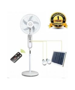 DuraVolt 16 inches DRF 2916L Solar Rechargeable Standing Fan With Remote